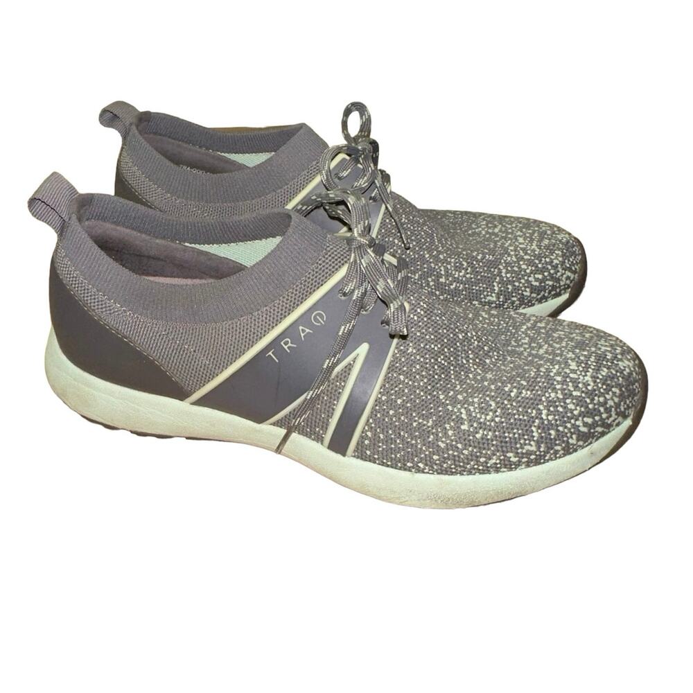 Traq by Alegria Knit Walking Sneakers Gray‎ Women's EU 37